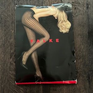 New Falke Strumpfhose Size: Small/Medium, Color: Black pattern